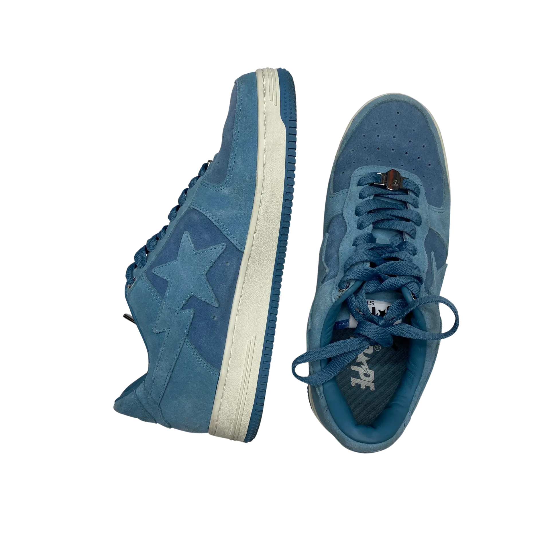BAPE Baby Blue Bapesta Trainers UK 9